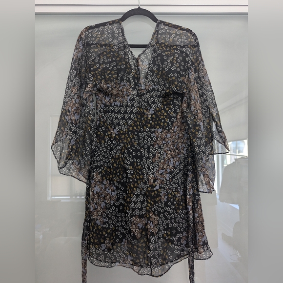 Anthropologie Kite and Butterfly Silk Dress Size S - Picture 2 of 4